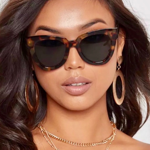 Accessories - Cat Eye Fashion Sunglasses Tortoise
